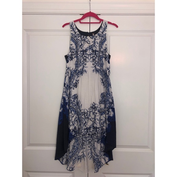 Free People Russian Plate Dress Blue/White - Picture 3 of 5